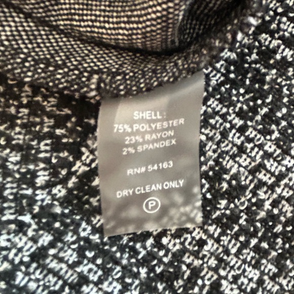 Calvin Klein Black and White Sheath Dress with Bell Sleeves - Picture 8 of 8